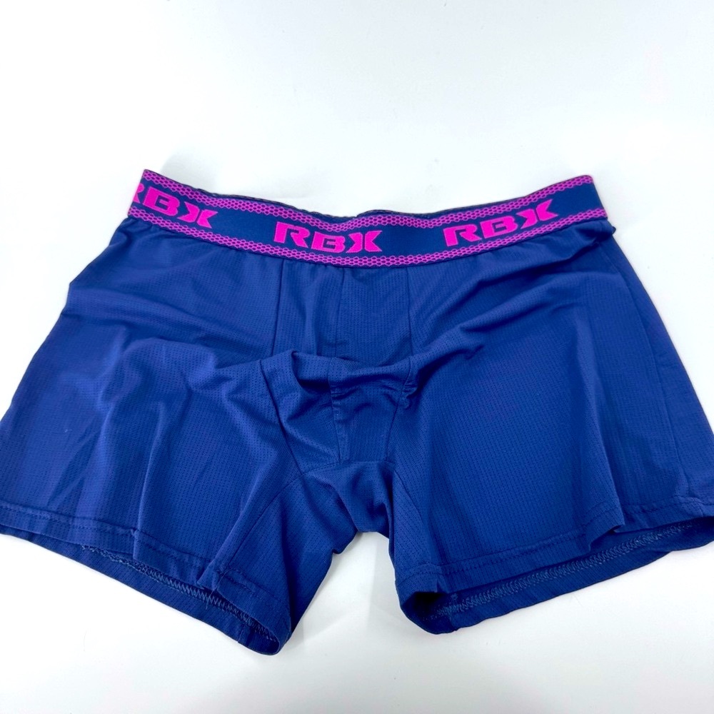 RBX Navy Boxer Briefs with Magenta Waistband